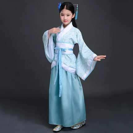 Autumn Two-piece Set Kids Hanfu Cosplay Tang Girl Suit Dance Costume Baby Outfits Ancient Girls Clothing Hanfu Children Suits
