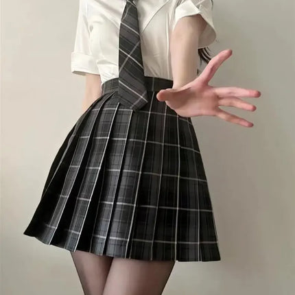 Summer Pure White Shirt JK Uniform Waist-Fitted Slims Smooths Your Silhouette Women's Japanese Preppy Styles Short Sleeves White