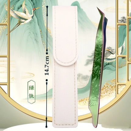 1PC  False Lashes Eyelashes Extension Tweezers 5 colors volume fans Pliers Nail Clips non-slip Professional Beauty make up Tools