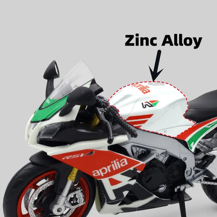 1/12 Aprilia RSV4 RR1000 Toy Motorcycle RMZ City Diecast Metal Miniature Model 1:12 Racing Super Sport Collection Gift Boy Kid