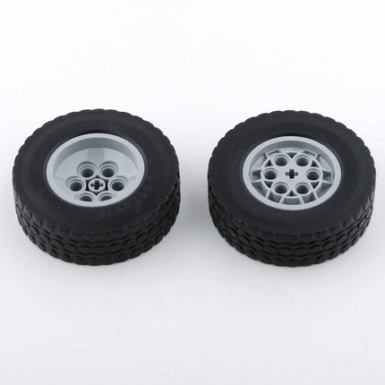 2PCS/4PCS/8PCS 62.4*20mm Cars Wheels Moc Building Blocks Tires + Wheels Technology Bricks Modified DIY Assembled Model Toy Parts