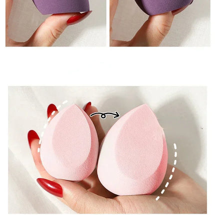 4pcs Makeup Sponge Cosmetic Puff Dry and Wet Combined Cosmetic Egg Women Foundation Powder Puff Bevel Cut Makeup Sponges