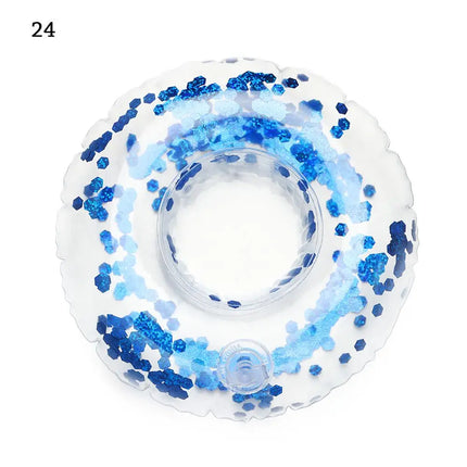 1PC Inflatable Float Cup Pad Swimming Pool Drink Cup Stand Holder Cute Drink Pool Mat For Kids Toy Summer Pool Party Decorations