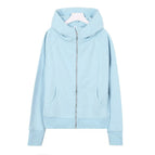 2 Code S suggestion (40.00 kg-50.00 kg / Steel printed linen blue slim sweater