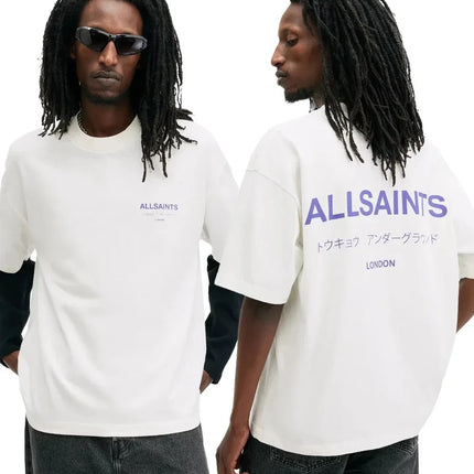 All Saints Trend Brand European Size Cotton T-irt Men's Basic Sle ort Sve Cusized Print Sport Scene Casual T-irt