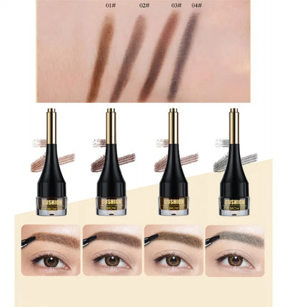 4 Colors Brown Black Eyebrow Cream Enhancers Waterproof Long-lasting Air-cushion Dye Brows Gel Tinted Makeup Liquid Eyebrows