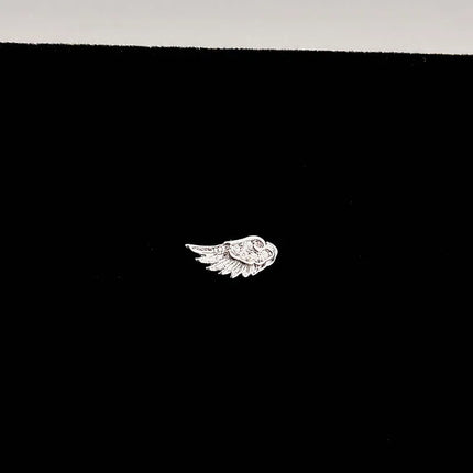 Fashion Silver Color Zircon Wing Stud Earrings for Women Luxury Shiny Crystal Geometric Personality Ear Bone Nail Jewelry Gifts