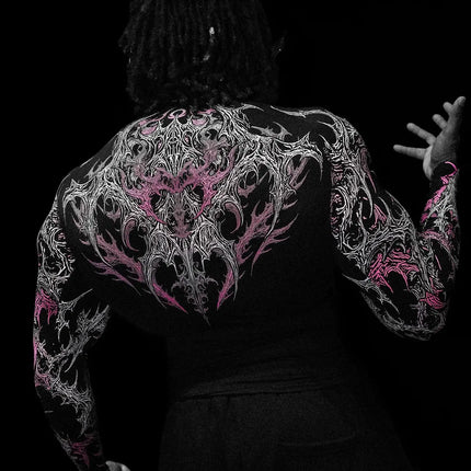 2026 New Dragon Awakening Pattern Gym Long Sleeve Top for Spring and Summer Running Swimming Weightlifting Fitness Clothes