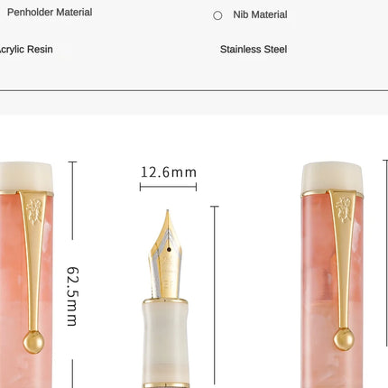 JINHAO 100 Acrylic Fountain Pen Beautiful Green Gift Pen EF/F/M with Converter Writing Office School Supplies Stationery