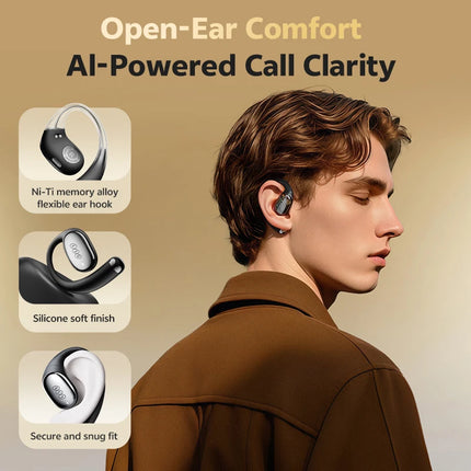 QCY Crossky R70 BH24CT02A Open-Ear Wireless Headphones Hi-Res with LDAC Bluetooth 6.0 Earphones Bass Boost Spatial Sound Earbuds