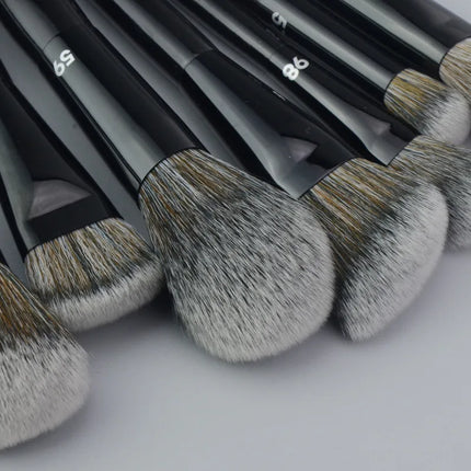5/16/26pcs/set Black Powder Makeup Brushes Angled Sculpting Foundation Face essential cosmetic tools Eyeshadow Eye Make Up Brush