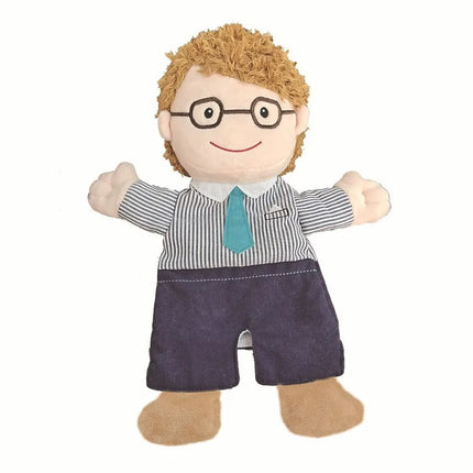 Family Soft Stuffed Toy Doll Dad Mum Brother Sister Cospaly Plush Doll Educational Baby Toys Kawaii Hand Finger Puppet