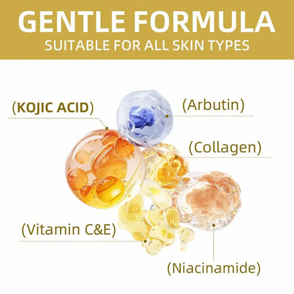 Kojic Acid Face Cream Lotion Glutathione Vitamin C Deep Hydrating Nourishing Moisturizer Evens Out Skin Tone For Day & Night Use