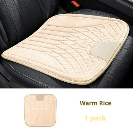 For VW Volkswagen POLO Tiguan R line Rline Flannel Car Seat Cushion, Non-Slip All-Season Auto Cushion Pad