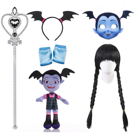 Vampirina Cosplay Dress Girl Kids Princess Charms Dress Up Christmas Vampire Halloween Costume Children Carnival Party