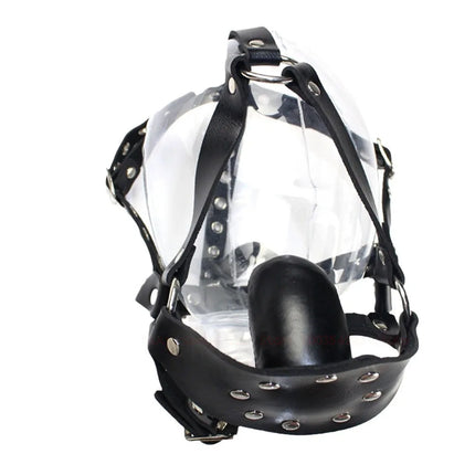 Bondage Dildo Mouth Gag Bdsm Slave Dog Mask Gag Training Gag Bondage Leather Headworn Open Mouth Sex Toys Adult Game For Couple