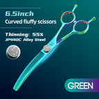 6.5 green fluffy