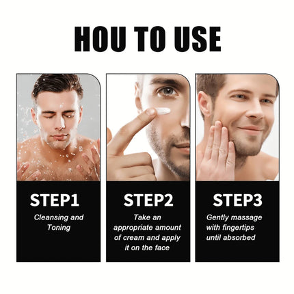 SUYARUN Men's Anti-Aging Face Cream-Firming & Hydrating Moisturizer with SPF 20 | Organic Natural Ingredients for All Skin Type.