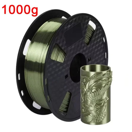 Silk Filament PLA 1.75mm 1kg/500g/250g 3D Printer Filament For Printing Toys Shiny Smooth PLA+ Gold Silver Red Blue High Speed