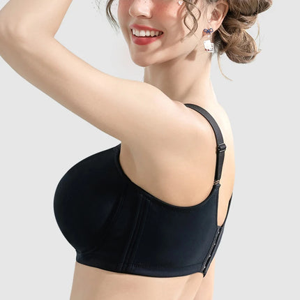 Large Size Seamless Lingerie for Women Thin and Sexy Bra Comfortable Top Up Push-up Anti-Sagging Sports Breast Collection Bras