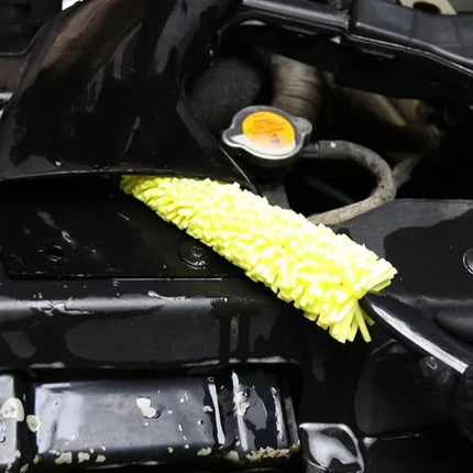 1/2pcs Sponge Brush Motorcycle Wheel Rims Washer Car Hubcaps Wash Auto Cleaning Tool With Handle Bicycle Dirt Pit Tool