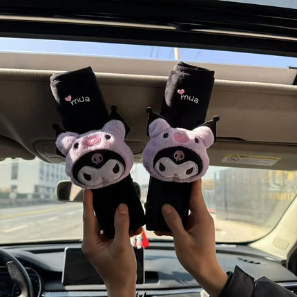 Cute cartoon character Kuromi car seat belt shoulder pads creative design car interior cute decoration holiday gift wholesale