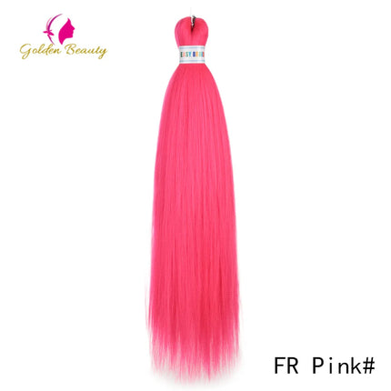 26"Corlorful Selling Jumbo Easy Braiding Hair Ombre Rainbow Braiding Cosplay Hair Synthetic Pre Stretched Hair Braids wigs