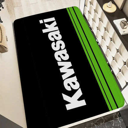 K-Kawasaki Hallway Carpet Non-Slip Laundry Room Mat Laundry Decor Balcony Child Living Room Bedside Area Rugs