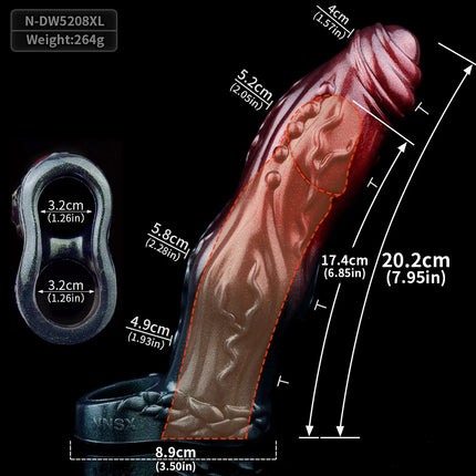 SXXY 5 Styles Silicone Fantasy Dick Extender Male Soft Penis Sleeve For Delay Ejaculation Couples Sex Firting Sex Toy Adult Game