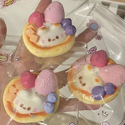 #decompre2026Kawaii Cartoon Egg Tart  Antistress Foot Squishy Toy,Fidget Squeeze Toy, Mochi Squishy, Stress Reliever,fidget Toys