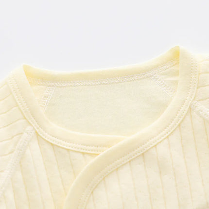 Baby Strap Clothes Multicolour Baby Long Sleeve Split Set 0-6 Months Newborn Boneless Pure Cotton Clothing