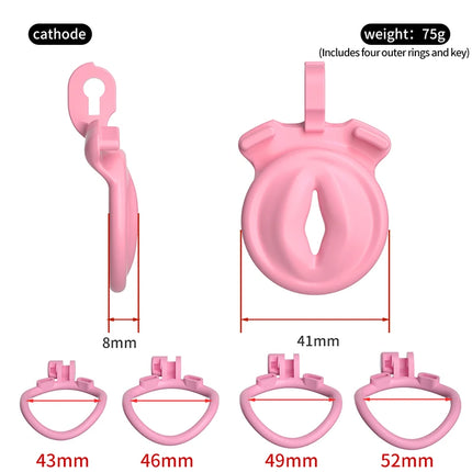 Male New Chastity with 4 Rings Cage Cock Cage Adult Sex Toy for Men Penis Urethral Lock Sissy Bondage Gay Fetish Erotic Product