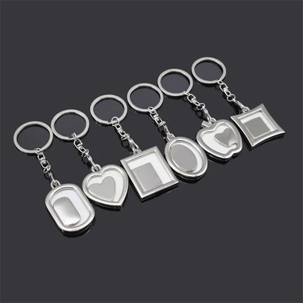 New Fashion Creative Photo Frame Keychain Personality Lover's Car Cellphone Keychain Key Rings Love Souvenir Pendants S118