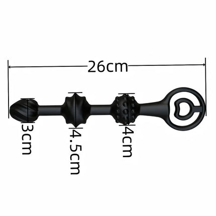 three-ball inflatable anal suppositories, posterior court anal suppositories, female sex toys, prostate massage, adult sex toys