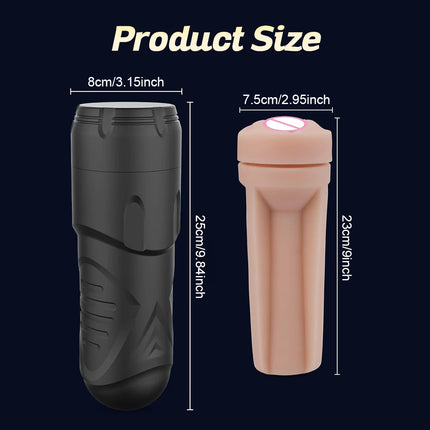 Male Masturbator Realistic Pocket Pussy Vagina Textured Soft Fleshy Texture Penis Training Masturbators Sex Machine Toy for Men