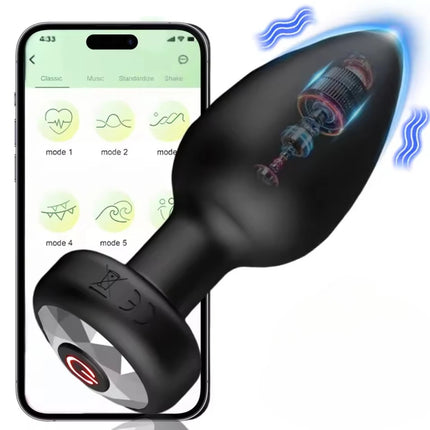 360°Rotation Vibrating Butt Plug Sex Toy Remote Control LED Light Anal Plug G Spot Prostate Massager Vibrator Dildo Adlut Supply