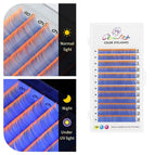 UV Blue Orange / D / 0.07mm|8-14mm MIX
