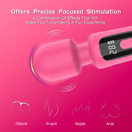 Powerful Handheld Masturbator Wand Vibrator For Women Vagina Masturbator Erotic Adults Dildo Stick