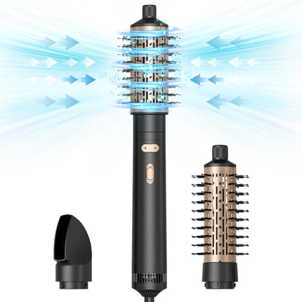 Factory Wholesale 3 in 1 Hot Air Comb Hair Curling Brushes Anti Scald Negative Ion Hair Curler Straightener Comb Thermal Brush