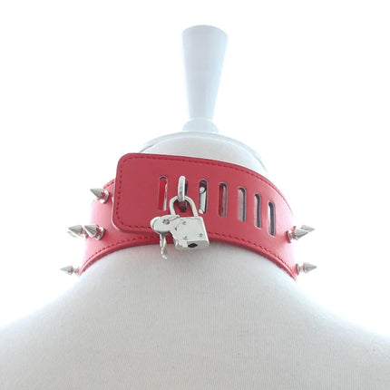 Erotic Charm Colorful Dog Hood with Slave Bondage Rivets Traction Pet Play Collar for Couple BDSM Cosplay Flirting Adult Sex Toy