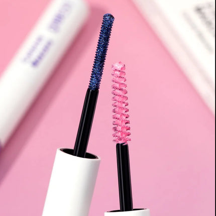 Double Head 2 IN 1 Mascara Silk Fiber Lash Mascara Volume Waterproof Lasting Non-Smudging Thick Thin Curling Mascara Eyes Makeup