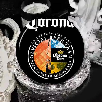 Corona Extra Beer Cartoon Brooches Anime Badge Round Handmade Brooch Lapel Pins Jewelry For Backpack Clothes Gifts