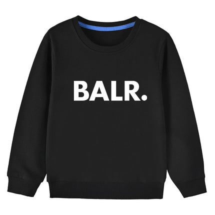 Spring Kids Sweatshirts Girls BALR. Print Tops Kids Cotton Clothes Teenager Boys Children's Soft Clothing Baby Autumn Tops