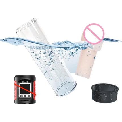 Automatic Penis Pump Suction Vacuum Male Masturbation Penis Extender Dick Erection Enhancement Trainer Adult Sex Toys