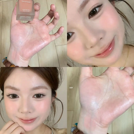 Herorange Hydrating Liquid Blush Lightweight Smooth Blend Non Cakey Natural Glow Long Lasting All Skin Types