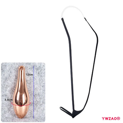 YWZAO Hanging Neck Underwear Adult Plug Anal Fisting Toys Butt Dildo Thongs Lingerie Anus Ass Panties Men's Briefs Sexy Gay