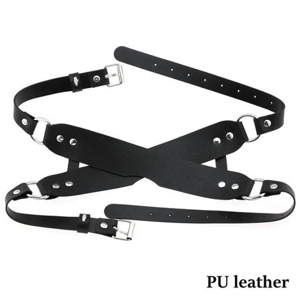 Bdsm Eye Mask Sex Bondage Adult Game Couples Leather Harness Mask Wearble Costumes For Women Men Cosplay Toys Face Masks Product