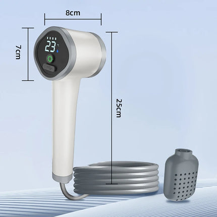 Outdoor Garden Wireless Shower Battery-powered Rechargeable Portable Shower Head for Country House Human Tourist Camping Travel