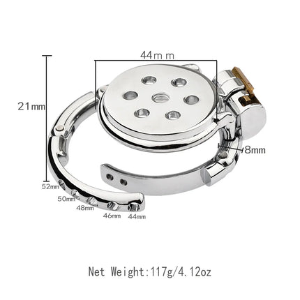 Adjustable Snap Ring Male Chastity Device Metal Cock Cage Slave BDSM Sex Toys for Men Penis Urethral Lock Adult Chastity Belt