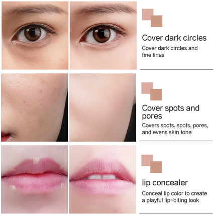 Concealer Cream Full Coverage Acne Freckles Brightening Skin Tone Concealer